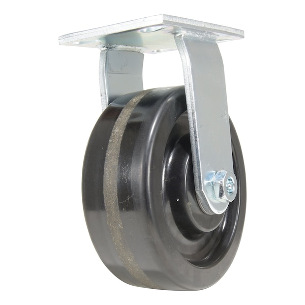 Vestil Phenolic Rigid Caster 8 In. Diameter x 3 In. Width 2500 Lb. Capacity Black CST-VE-8X3PH-R - main